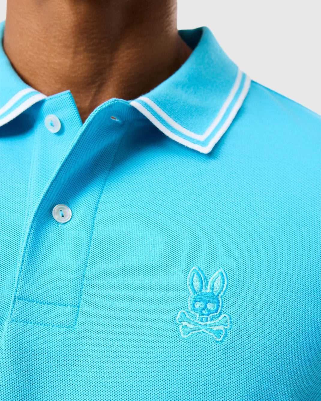 Polos Psycho Bunny Belton Pique Polo Aquarius Homme | CPF-42131900